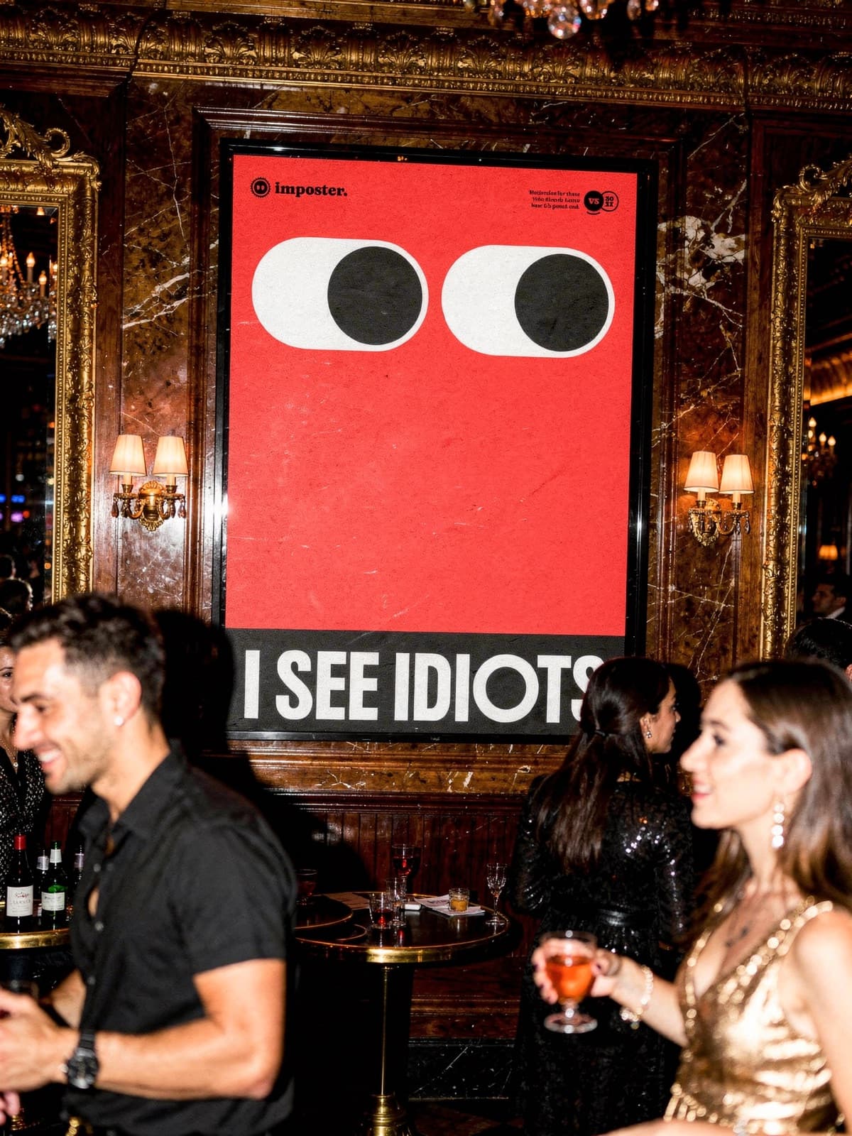 I See Idiots hanging in a crowded bar